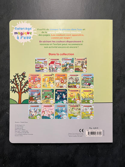 Coloriage magique à l'eau - à la maternelle