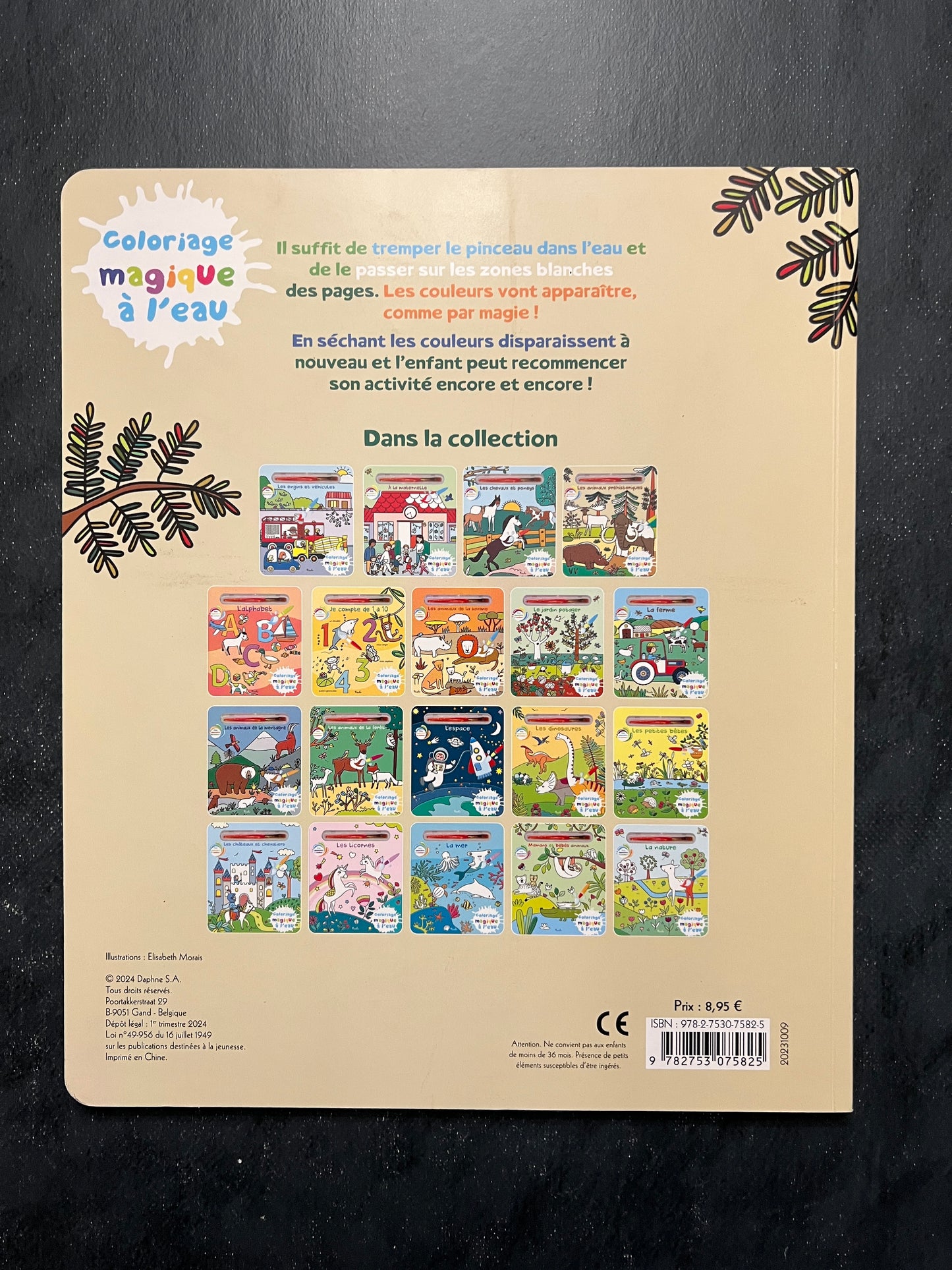 Coloriage magique à l'eau - Les animaux préhistoriques