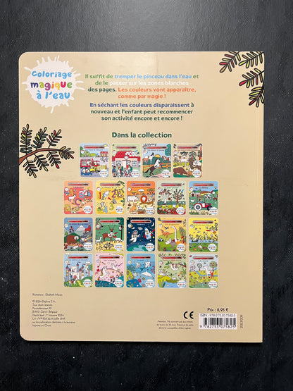 Coloriage magique à l'eau - Les animaux préhistoriques