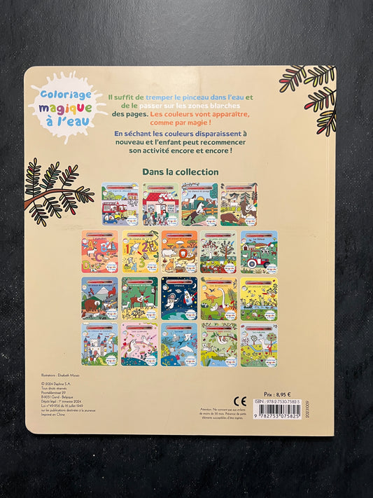 Coloriage magique à l'eau - Les animaux préhistoriques