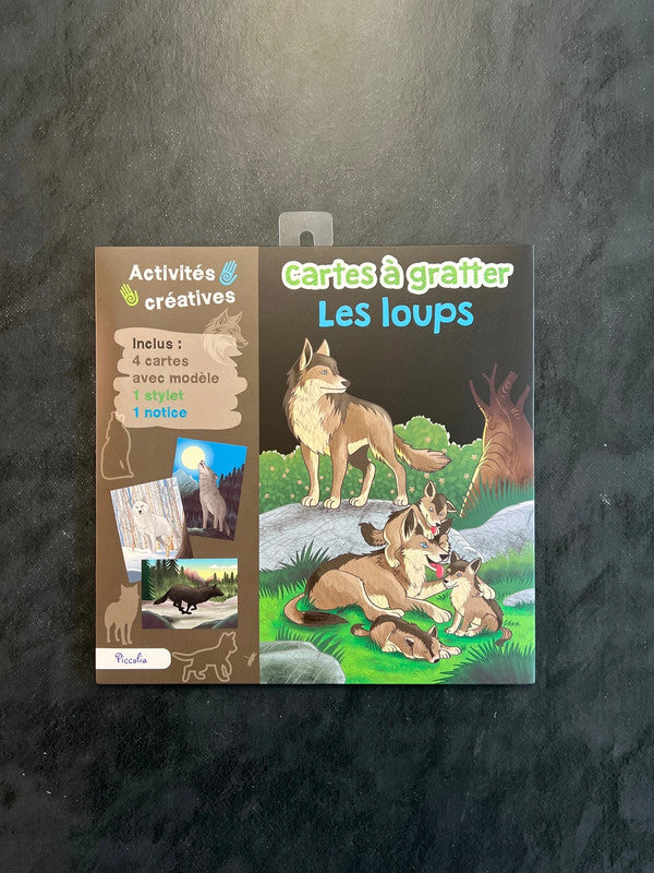 Cartes à gratter - les loups