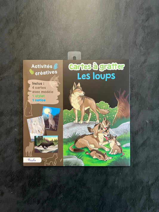 Cartes à gratter - les loups