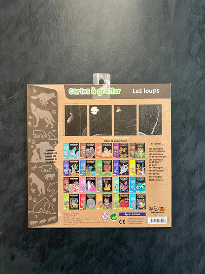 Cartes à gratter - les loups
