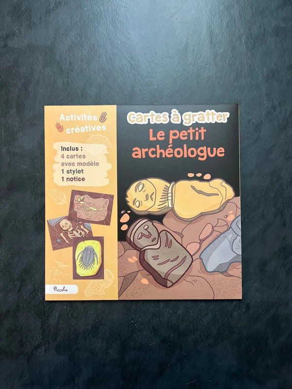 Cartes à gratter - le petit archéologue