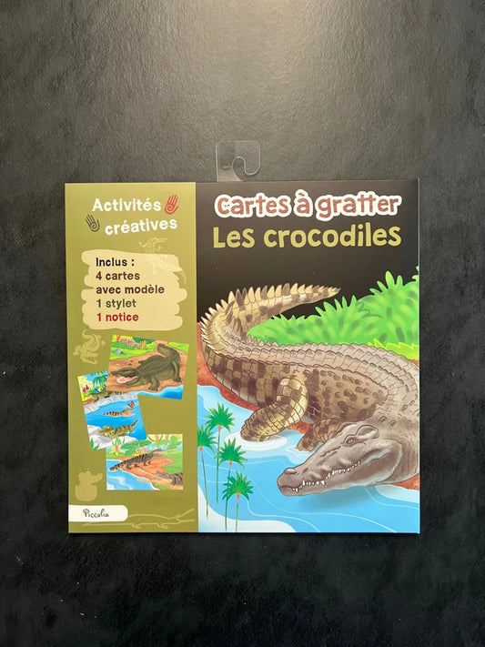 Cartes à gratter - les crocodiles