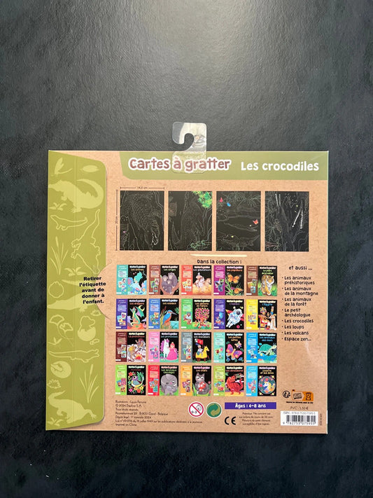 Cartes à gratter - les crocodiles