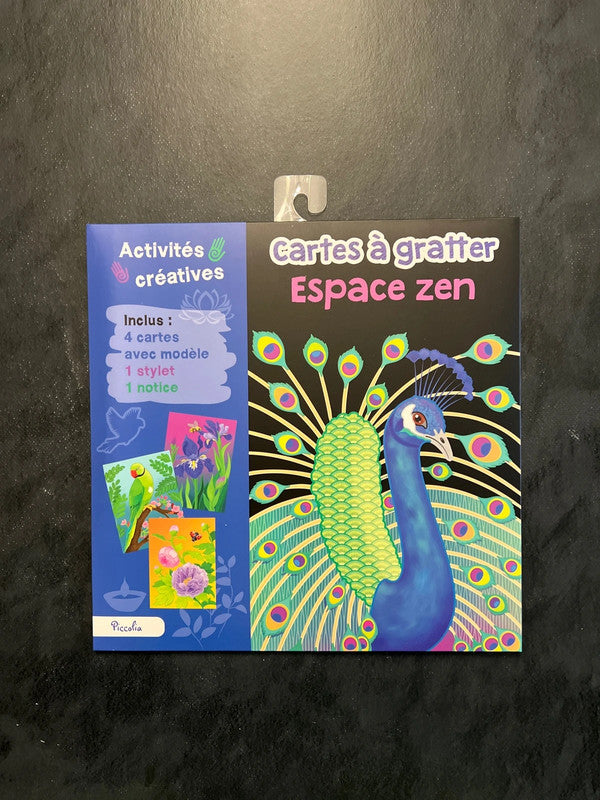 Cartes à gratter - espace zen