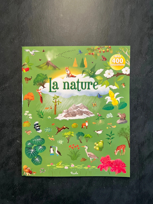 Livre d’autocollants - la nature