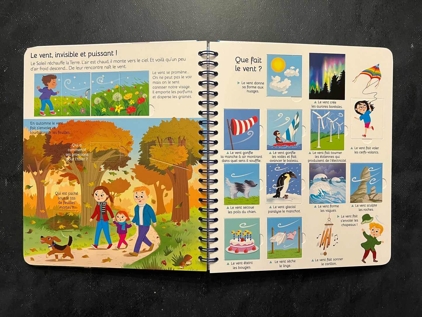 Livre à volets - le temps et la météo