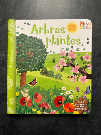 Livre à volets - arbres et plantes
