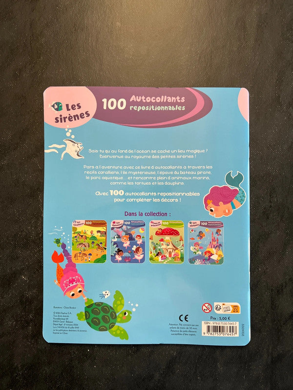 100 autocollants repositionnables - les sirènes