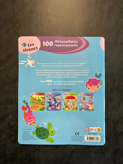 100 autocollants repositionnables - les sirènes