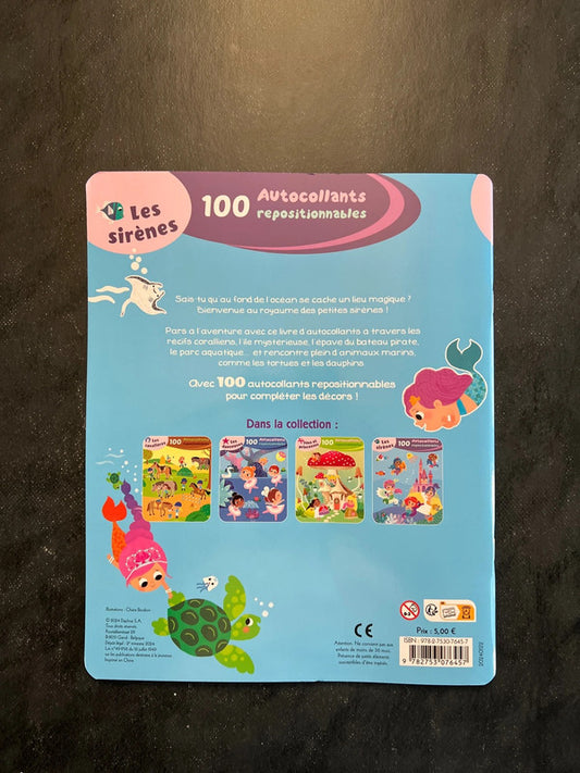 100 autocollants repositionnables - les sirènes