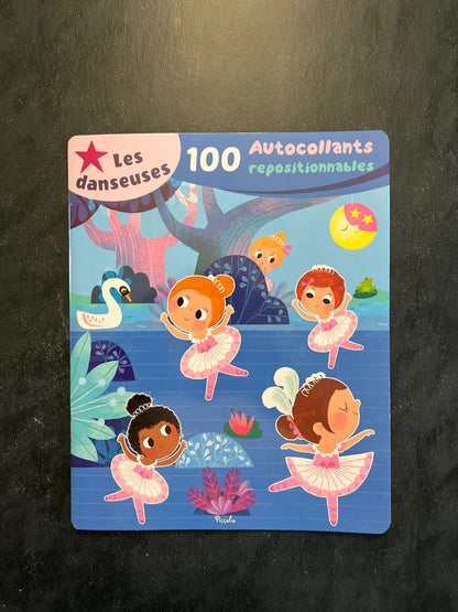 100 autocollants repositionnables - les danseuses