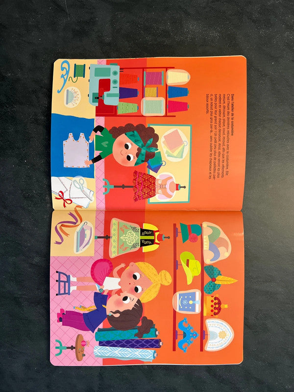 100 autocollants repositionnables - les danseuses