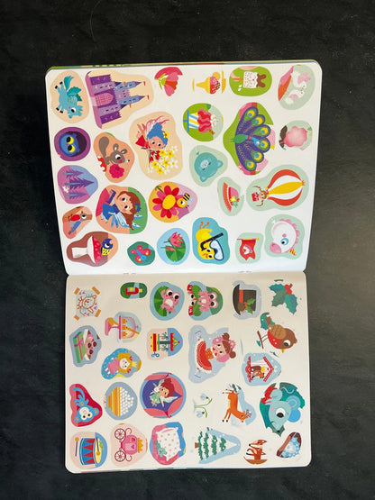 100 autocollants repositionnables - fées et princesses