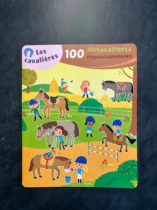 100 autocollants repositionnables - les cavalières