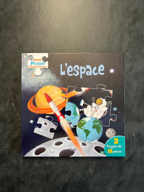 Livre puzzles magnétiques - l’espace