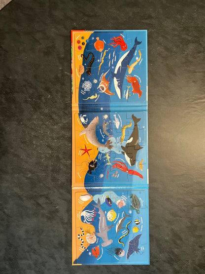 Livre puzzles magnétiques - les animaux des mers