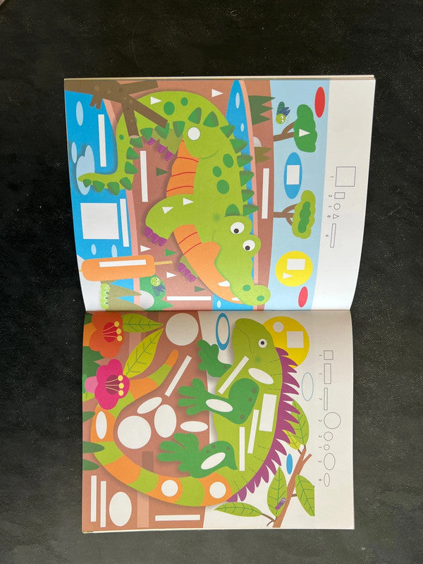 Mon atelier de gommettes - les crocodiles et autres reptiles