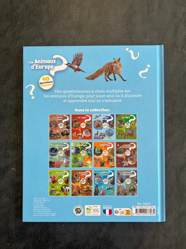 40 questions/réponses - les animaux d’Europe