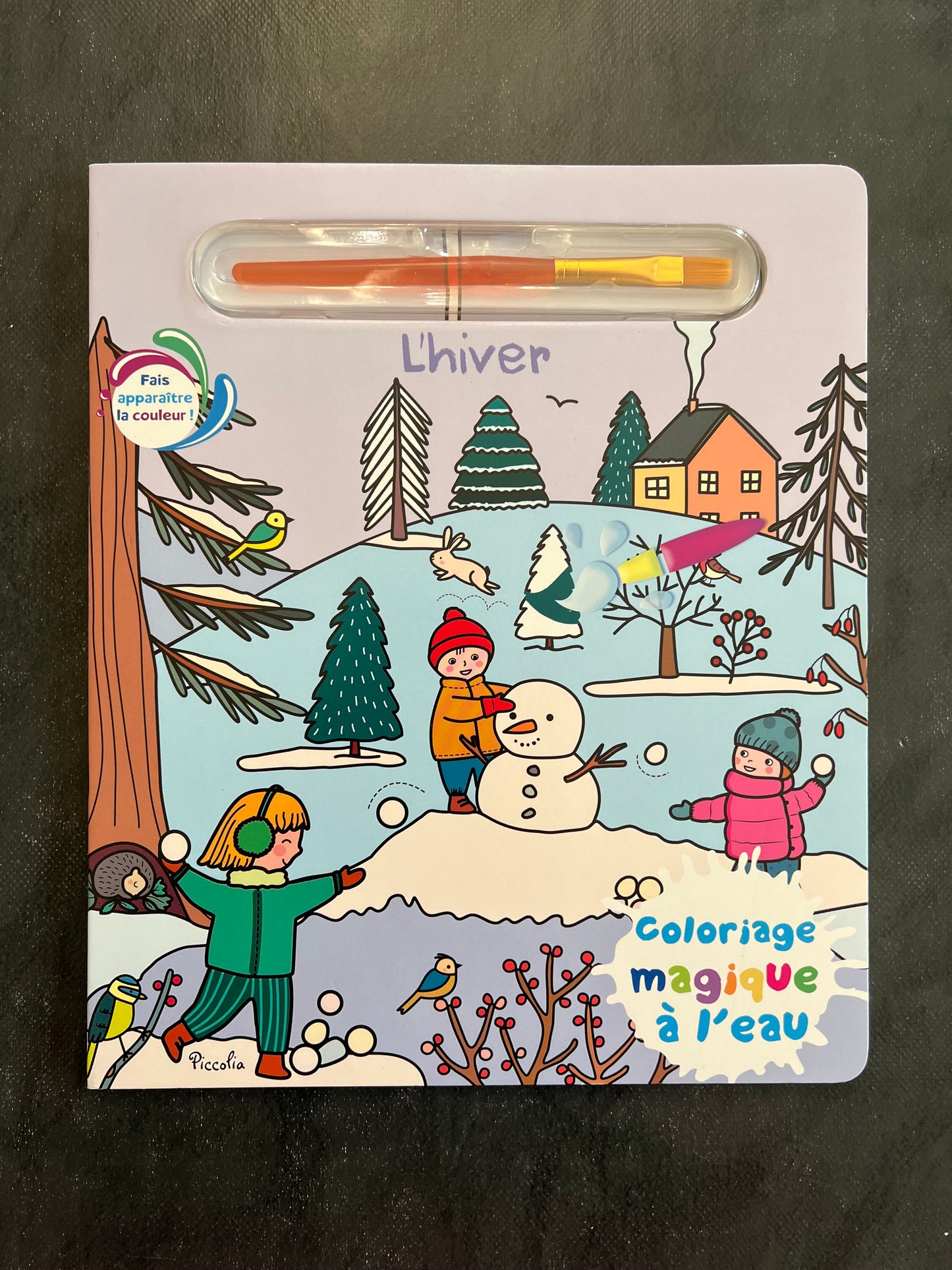 Coloriage magique à l'eau - l'hiver