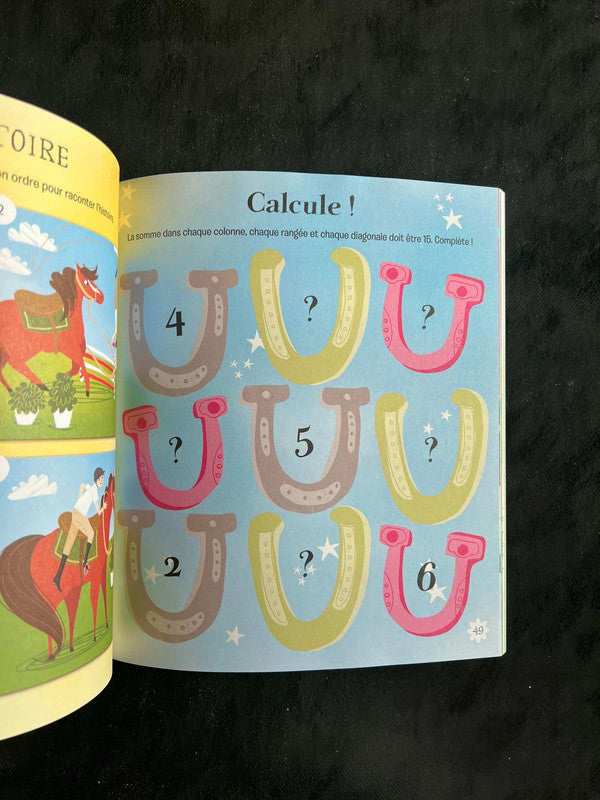Livre de jeux - chevaux et poneys