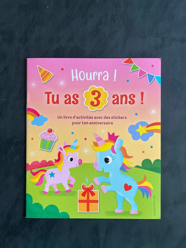 Livre d’activités - hourra ! Tu as 3 ans !