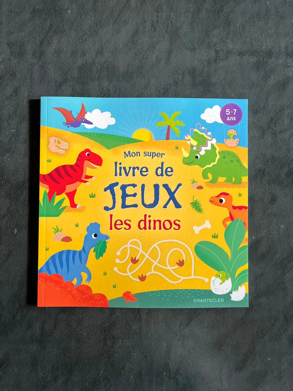 Mon super livre de jeux - les dinos