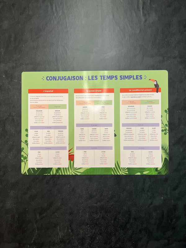 Poster - conjugaison des temps simples