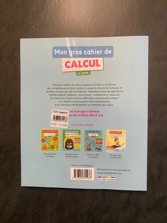 Mon gros cahier de calcul