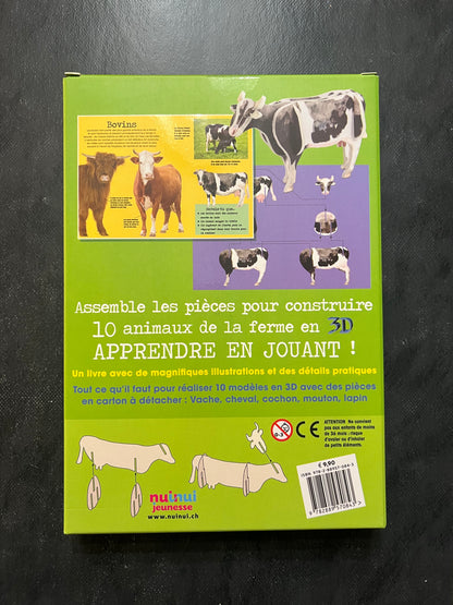 Construis en 3D - Les animaux de la ferme | Dès 4 ans