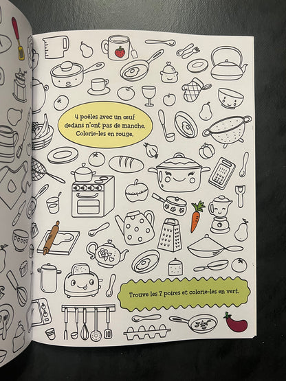 Cherche et colorie - ma maison et mon jardin