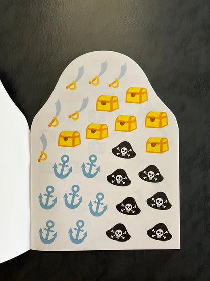 Coller et colorier - bonjour, petit pirate !