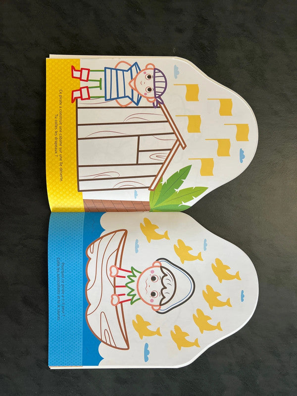 Coller et colorier - bonjour, petit pirate !