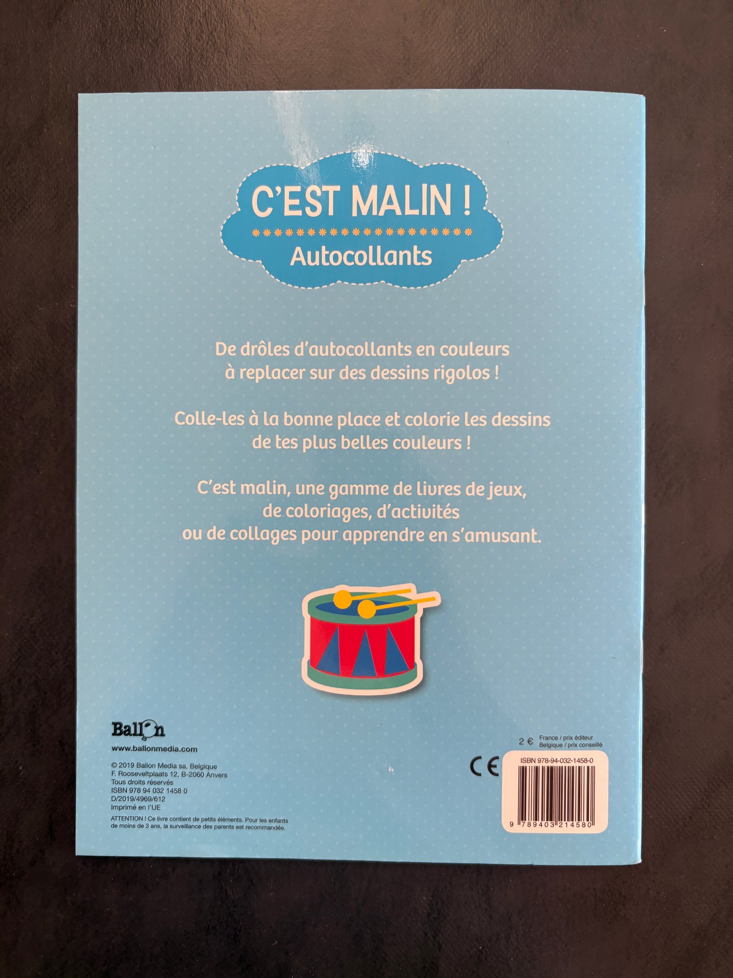 Livre d'autocollants - dès 4 ans