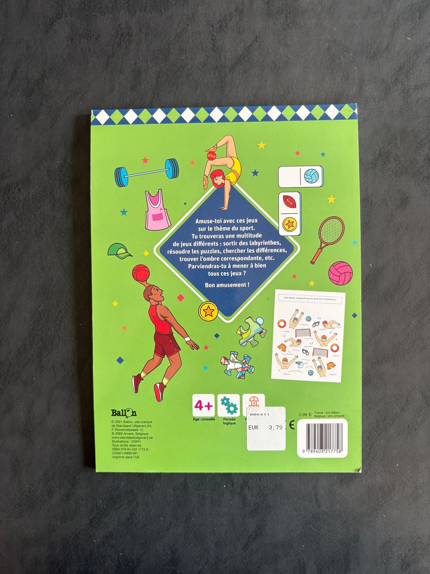 Bloc de jeux - Vive le sport