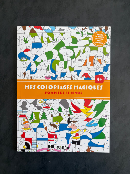 Mes coloriages magiques - les pompiers