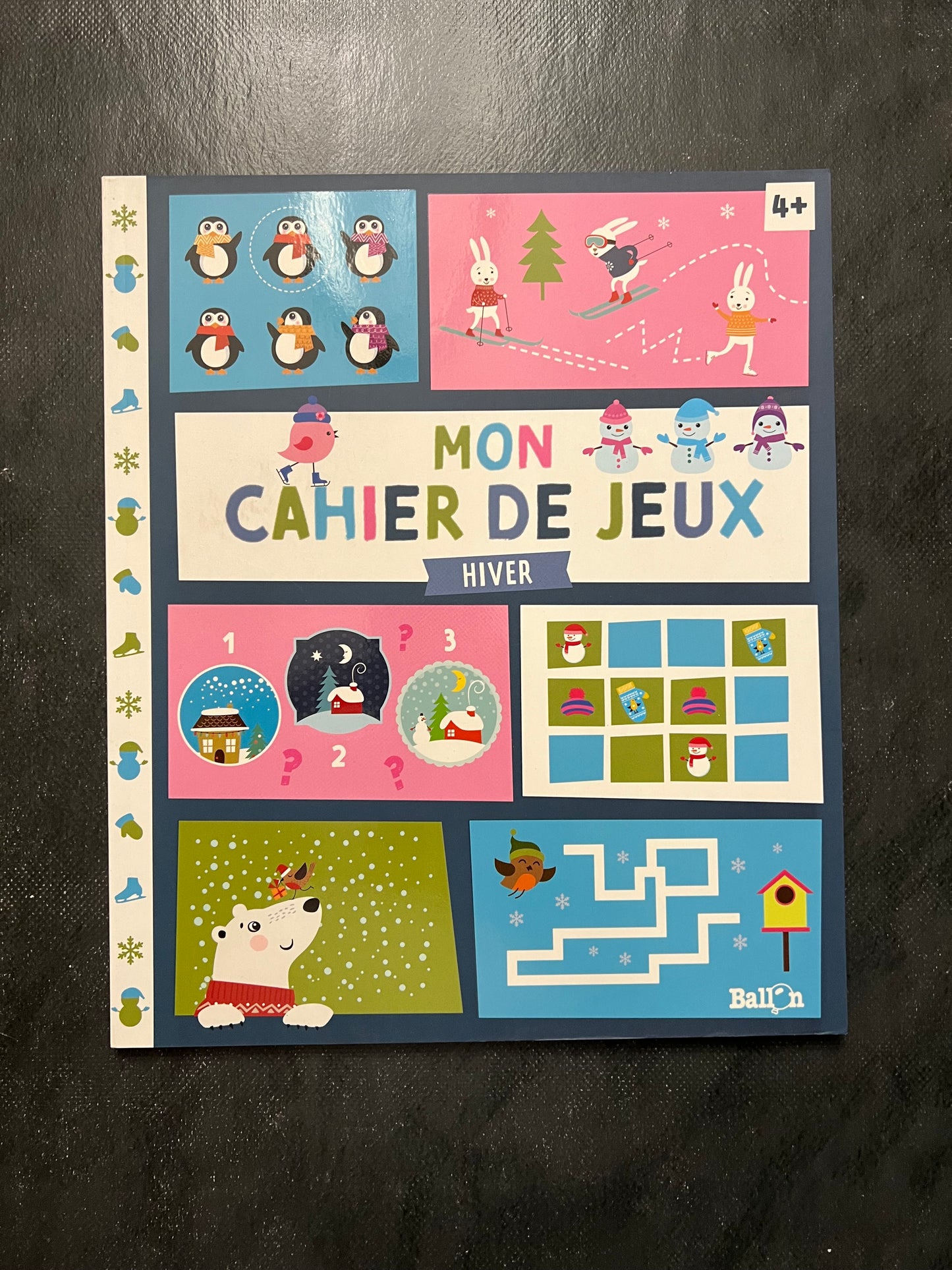 Mon cahier de jeux - hiver 4 ans et plus