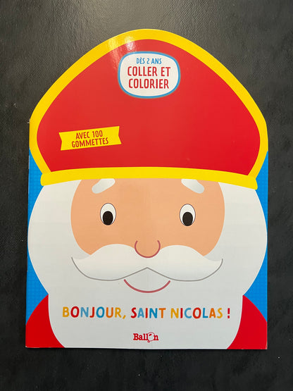 Coller et colorier - bonjour, Saint-Nicolas !