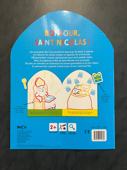 Coller et colorier - bonjour, Saint-Nicolas !