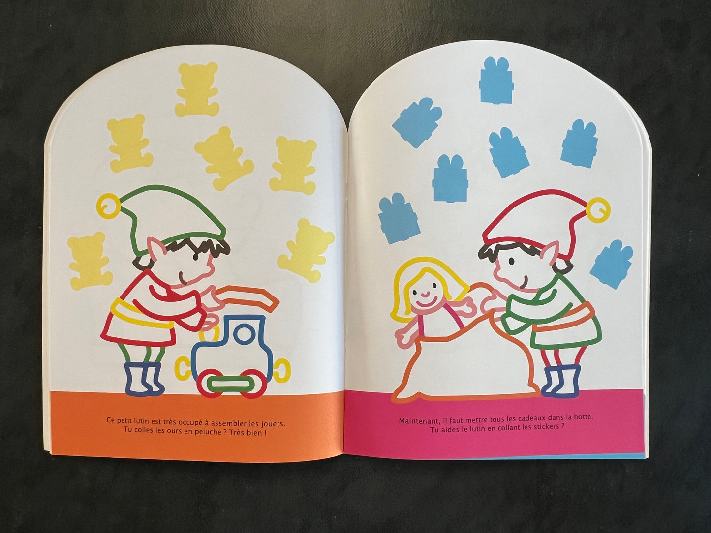 Coller et colorier - bonjour, père Noël !