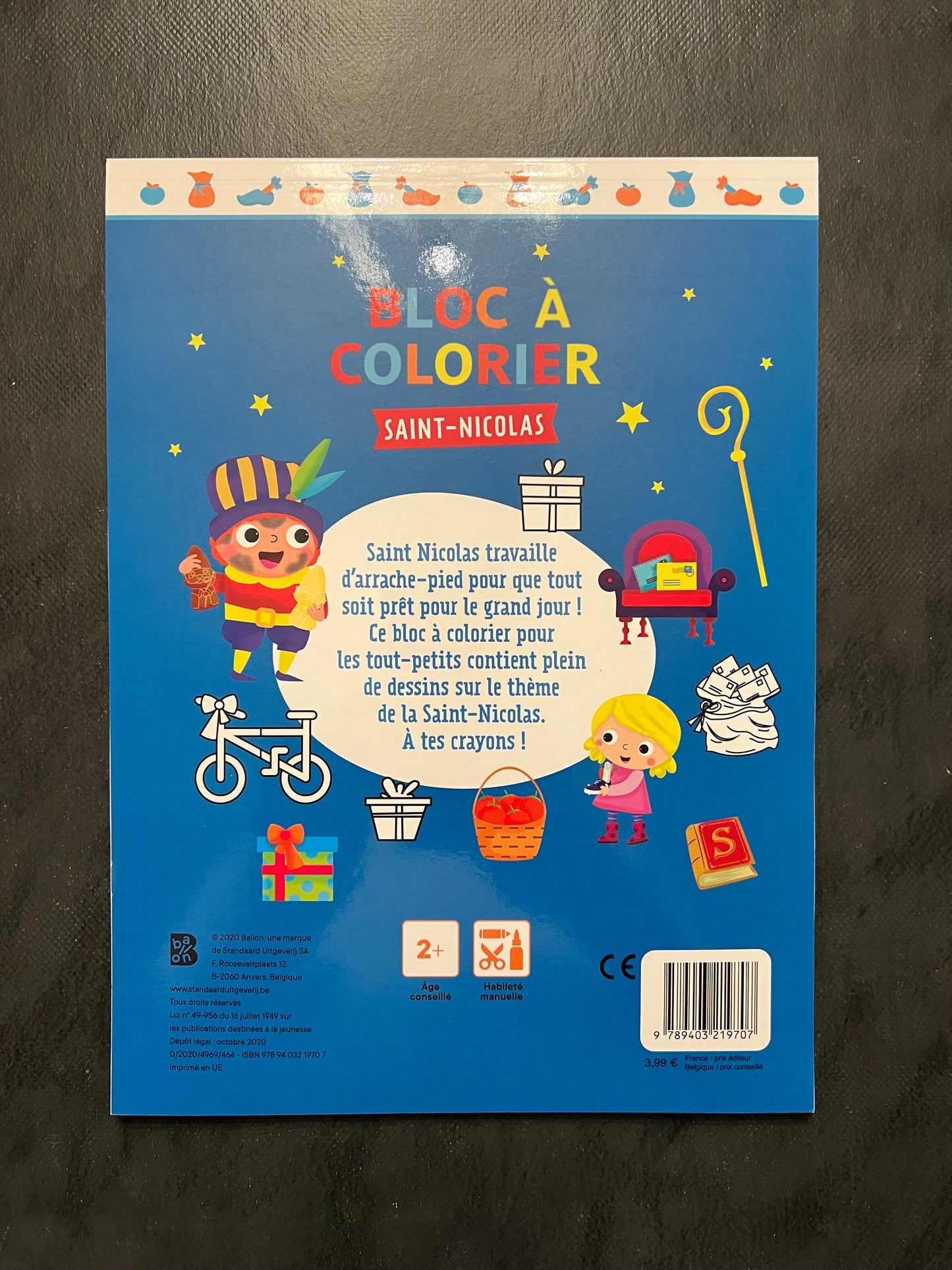 Bloc à colorier - Saint-Nicolas