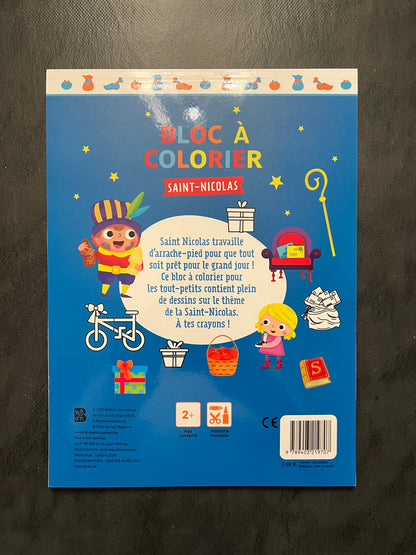 Bloc à colorier - Saint-Nicolas