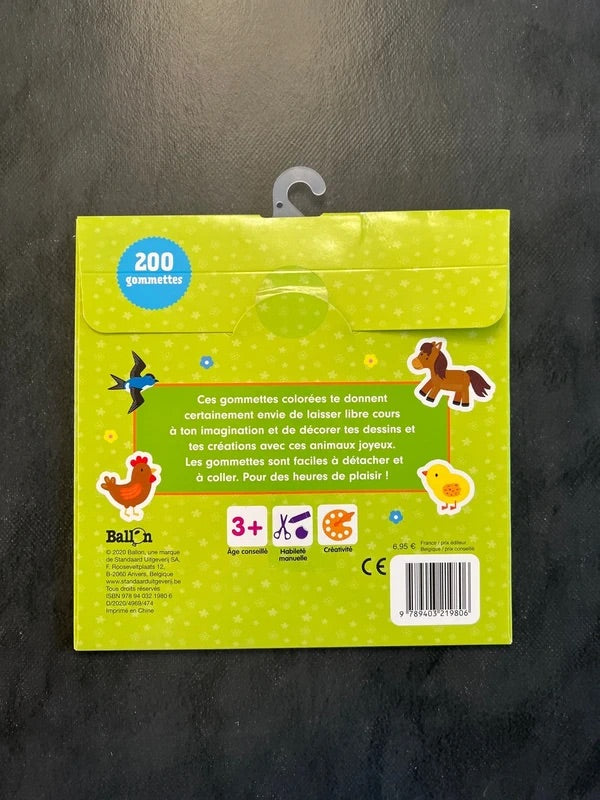 Mes premières gommettes - les animaux de la ferme