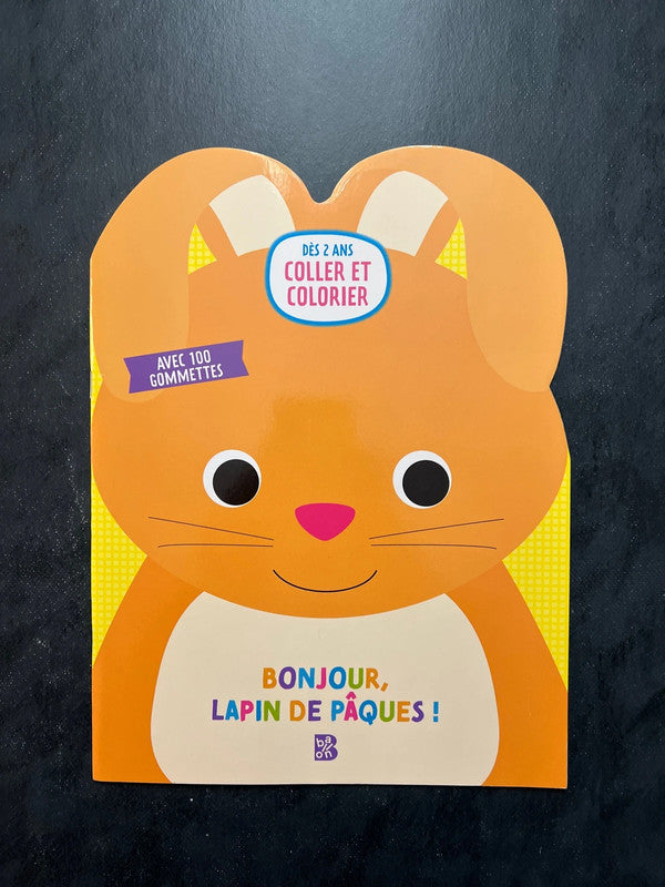 Coller et colorier - bonjour, lapin de Pâques !