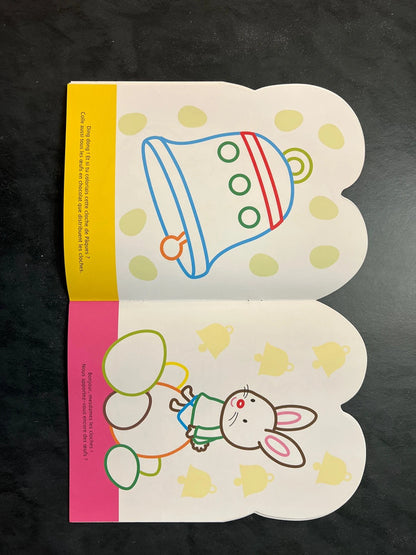 Coller et colorier - bonjour, lapin de Pâques !