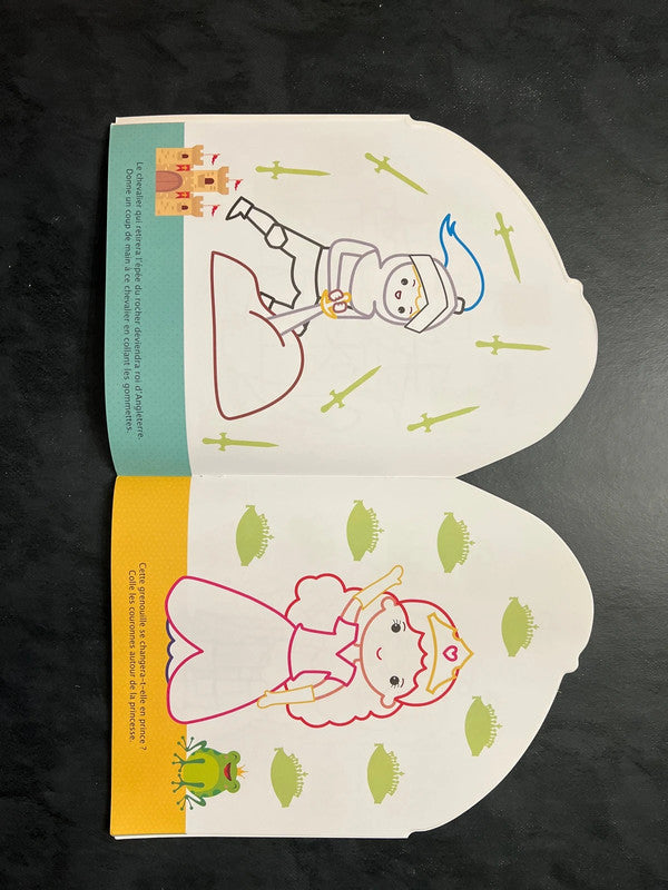 Coller et colorier - bonjour, petit chevalier !