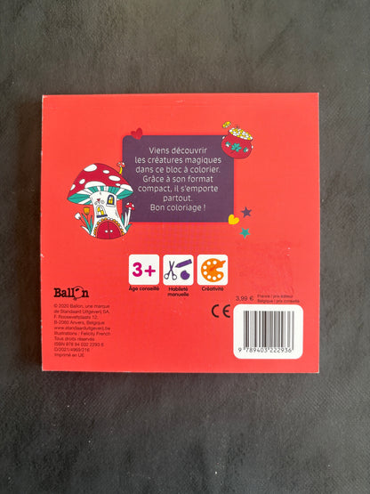 Bloc à colorier - créatures magiques