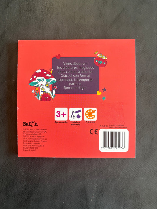 Bloc à colorier - créatures magiques